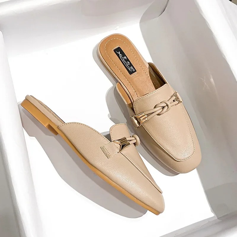 レディースシューズファッション包頭ハーフスリッパエレガントな - Women'S Fashion Korea のレビューと価格