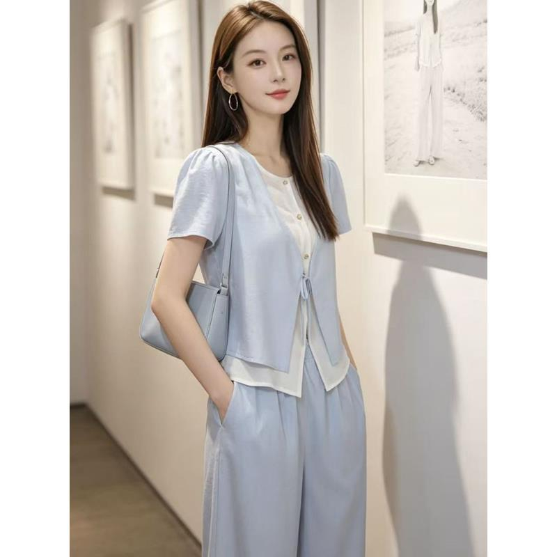 レディース向けスリム半袖ツーピースセット カジュアルで年齢を - Women Fashion Over The Years のレビューと価格
