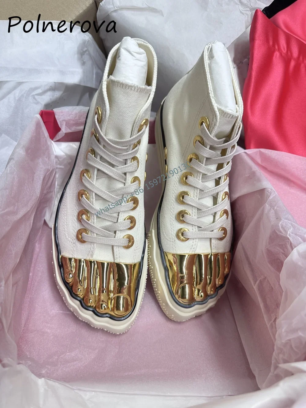 女性用メタルトゥブーツ,5本指,ミックスカラー,クロス,レー - Women'S Fashion Shoes のレビューと価格