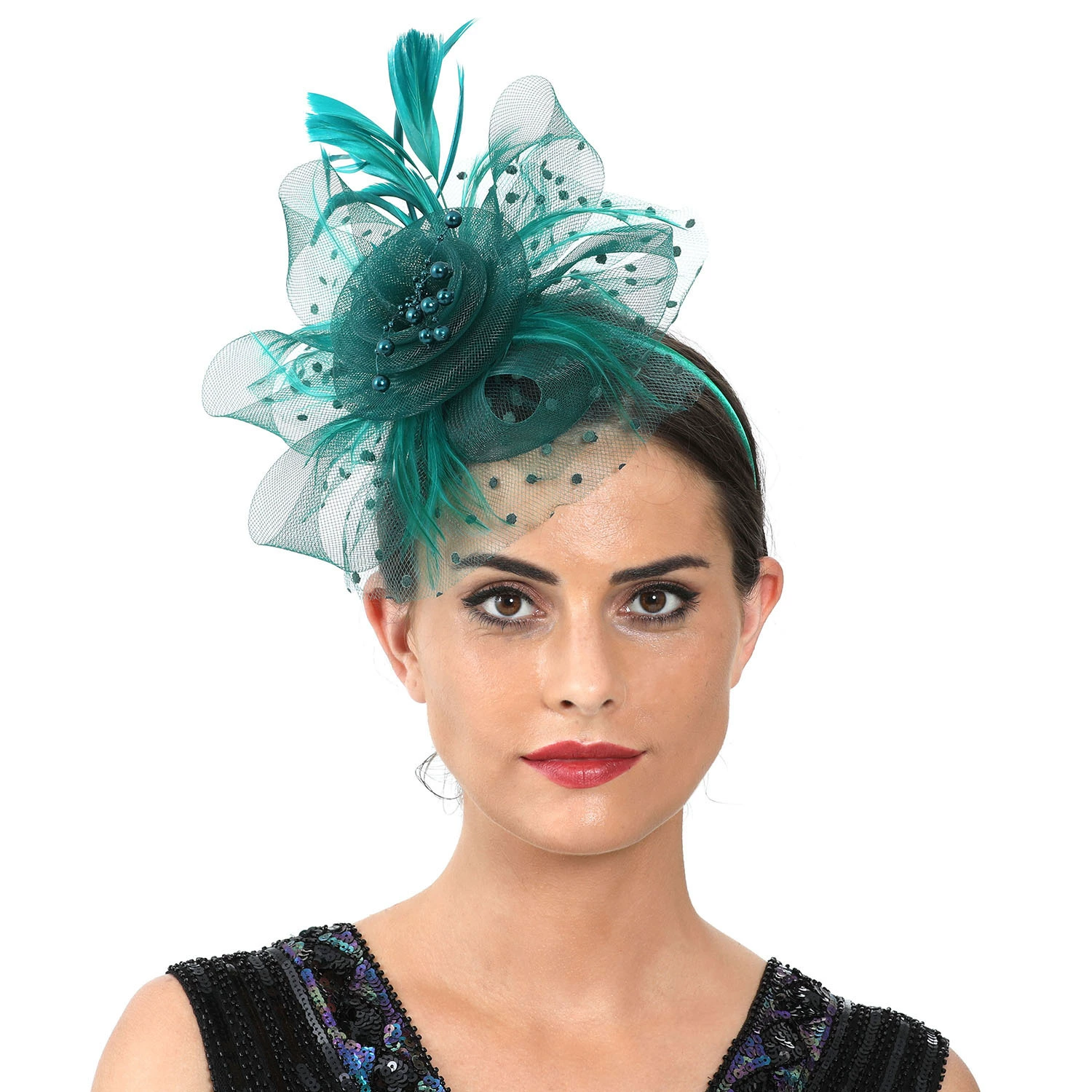 エレガントなファシネーターヘッドウェア女性カクテルティーパー - Women'S Fashion Kentucky Derby のレビューと価格