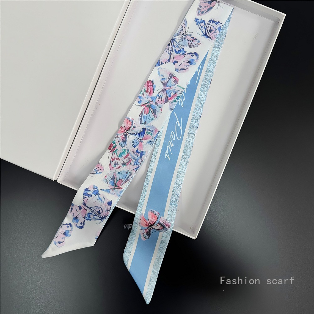 軽量花スカーフ女性の夏のアクセサリータロットスタイルネクタイ - Women Fashion Necktie のレビューと価格