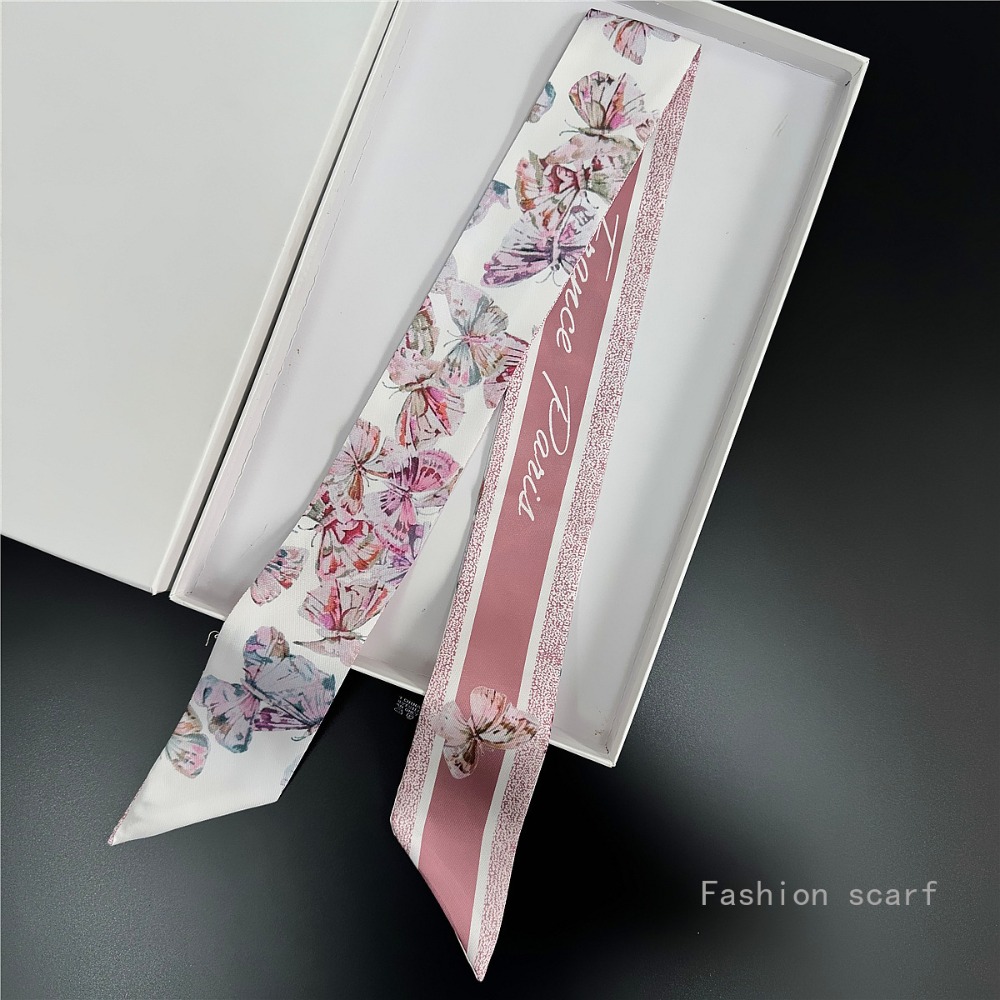 軽量花スカーフ女性の夏のアクセサリータロットスタイルネクタイ - Women Fashion Necktie のレビューと価格