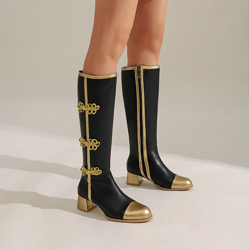 ビッグサイズのファッションニーハイブーツ女性コスプレ靴秋冬女 - Women'S Fashion Knee High Boots のレビューと価格