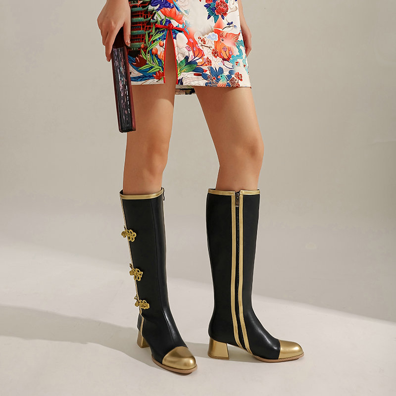 ビッグサイズのファッションニーハイブーツ女性コスプレ靴秋冬女 - Women'S Fashion Knee High Boots のレビューと価格