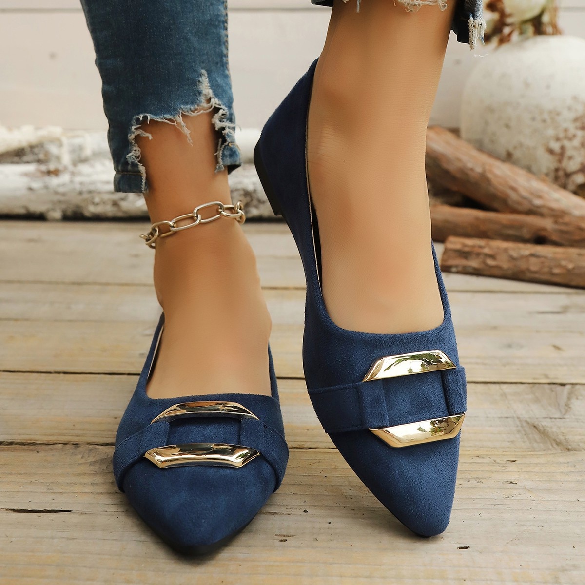 春と秋のエレガントなポインテッドセクシーローヒールカジュアル - Women'S Fashion Shoes のレビューと価格