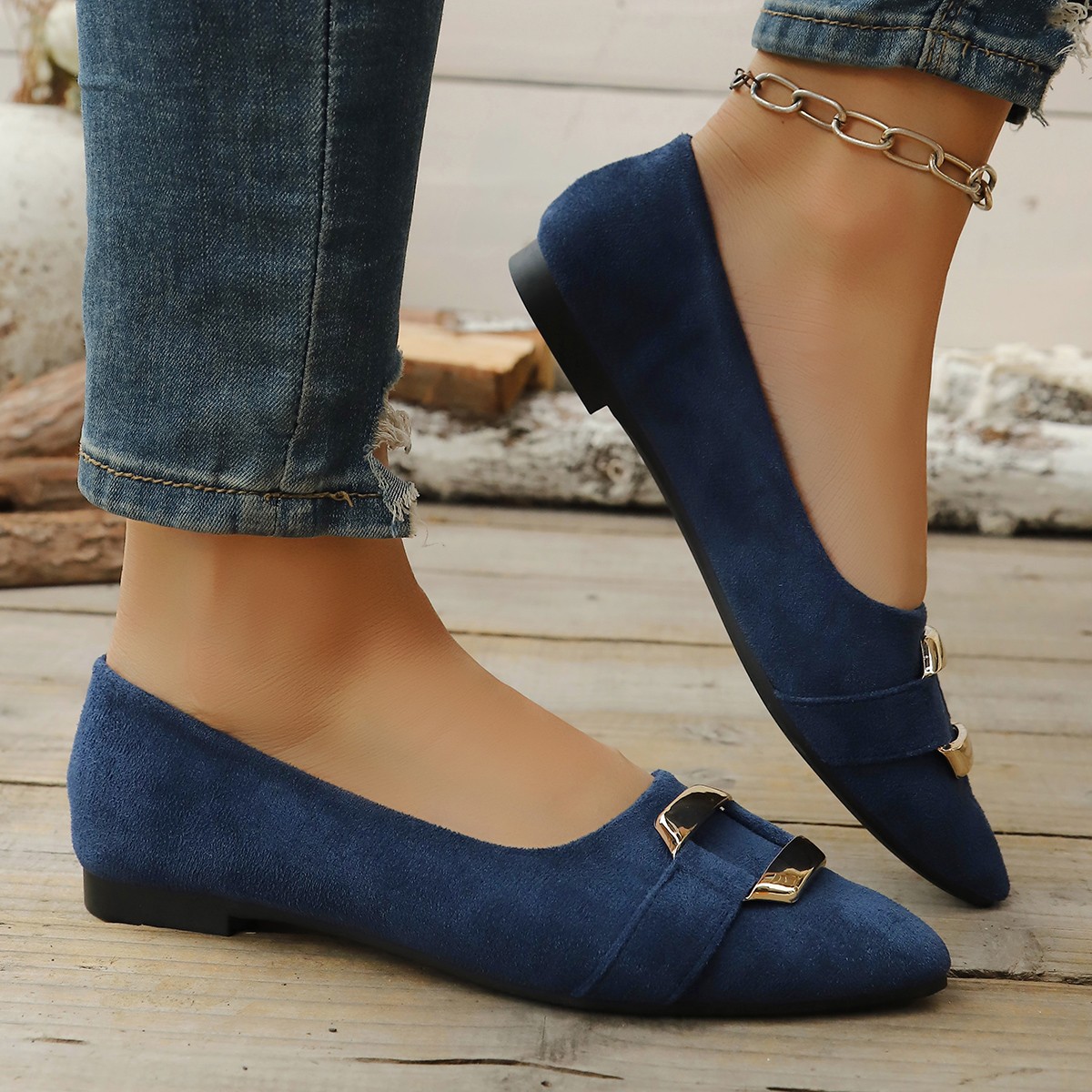 春と秋のエレガントなポインテッドセクシーローヒールカジュアル - Women'S Fashion Shoes のレビューと価格