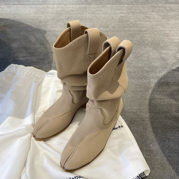 ファッションヴィンテージブーツ スプリットトゥ 韓国風チャン - Women'S Fashion Korea のレビューと価格