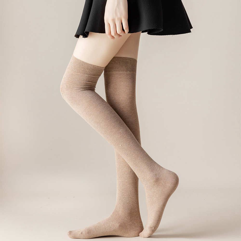 Salina 女性の靴下綿チューブ膝上冬春新年無地ファッショ - Women Fashion Over The Years のレビューと価格