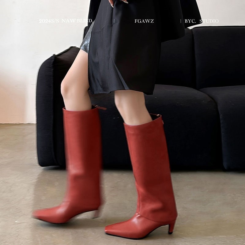Dilalula 2026 本物の羊皮の女性のニーハイブーツ - Women'S Fashion Knee High Boots のレビューと価格