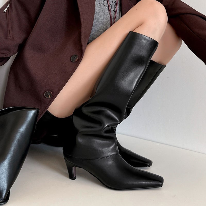 Dilalula 2026 本物の羊皮の女性のニーハイブーツ - Women'S Fashion Knee High Boots のレビューと価格