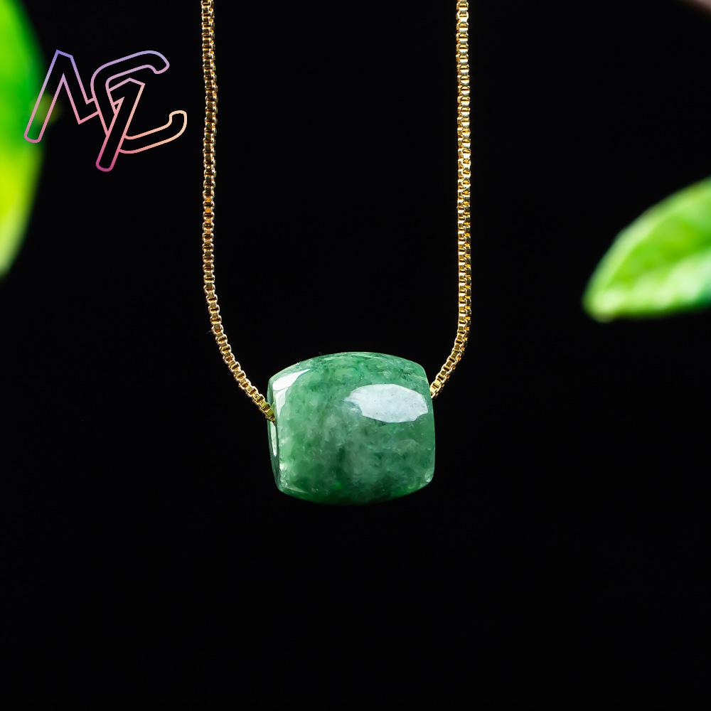 天然本翡翠ビーズペンダントミャンマー翡翠ネックレスデザイナー - Women'S Fashion Jewellery のレビューと価格