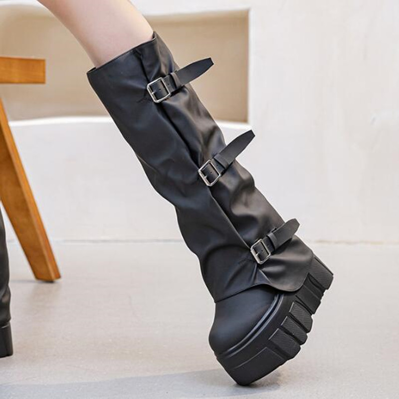 2026年新作ファッションブランド 秋冬 レディース プラッ - Women'S Fashion Knee High Boots のレビューと価格