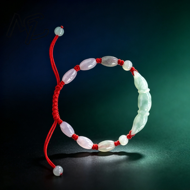 天然のブルー色の翡翠、ビルマ産エメラルド、蓮根結びのビーズを - Women'S Fashion Jewellery のレビューと価格