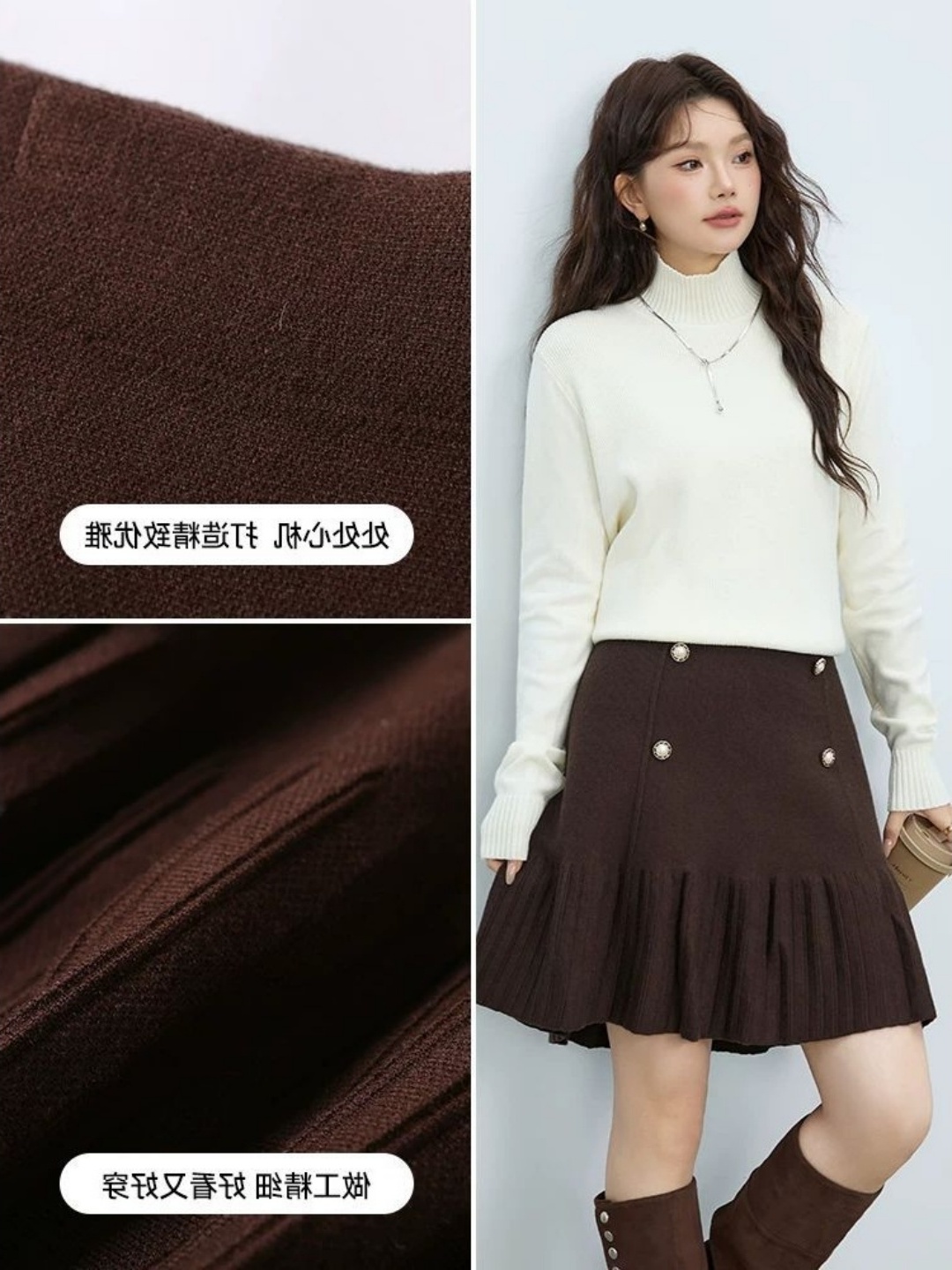 プラスサイズ Aライン ミニスカート ハイウエスト プリーツ - Women Fashion Over The Years のレビューと価格
